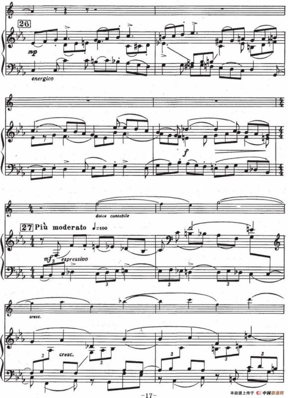 Glazunov Op.109（格拉组诺夫协奏曲Op.109）（萨克斯+钢琴伴奏）