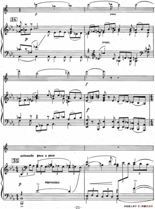 Glazunov Op.109（格拉组诺夫协奏曲Op.109）（萨克斯+钢琴伴奏）