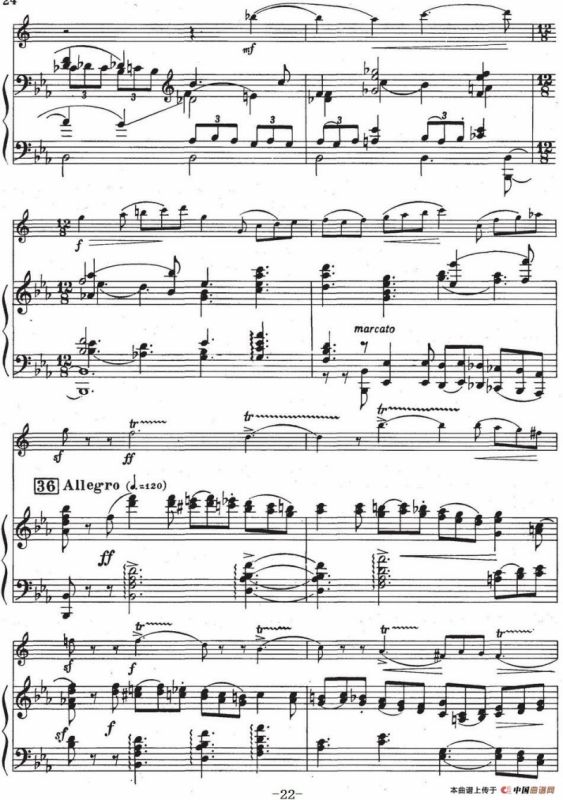 Glazunov Op.109（格拉组诺夫协奏曲Op.109）（萨克斯+钢琴伴奏）