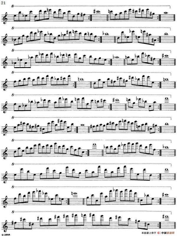 Top Tones For Sax（Methode）（萨克斯大小调音阶练习）