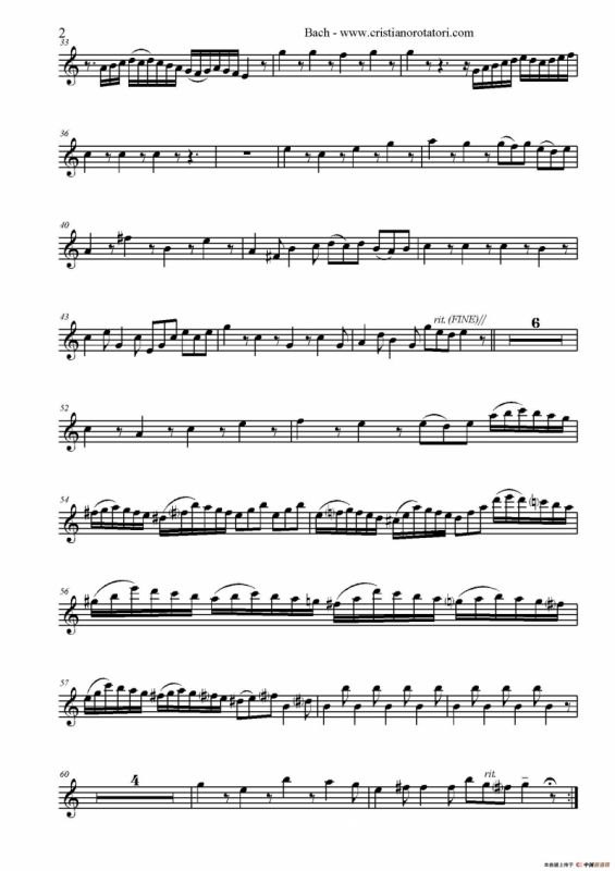 Concerto Brandeburghese（次中音萨克斯）