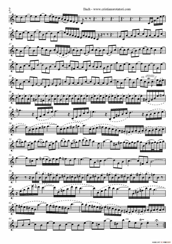 Concerto Brandeburghese（高音萨克斯）
