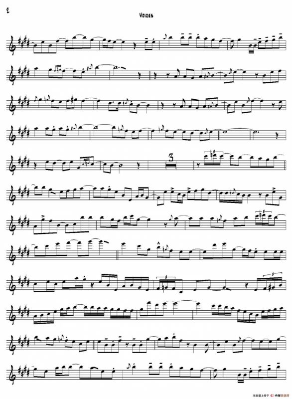 Voices（中音萨克斯）