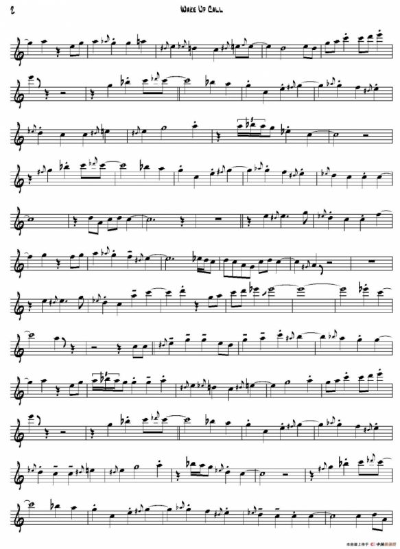 Wake Up Call（中音萨克斯）