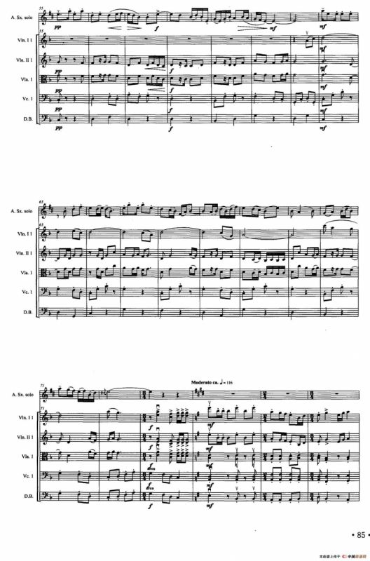 道情（萨克斯+弦乐队总谱）