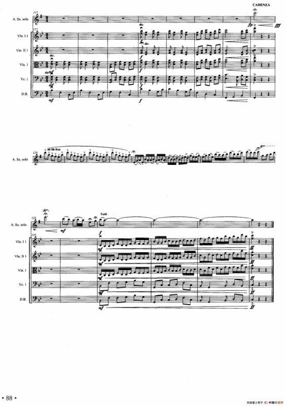 道情（萨克斯+弦乐队总谱）