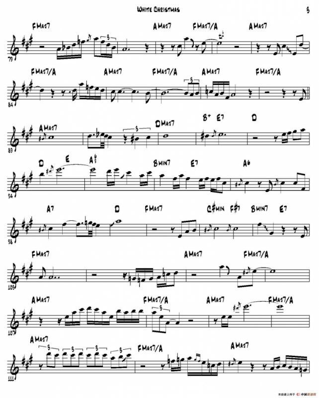 White Christmas（中音萨克斯）