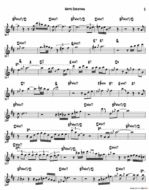 White Christmas（次中音萨克斯）