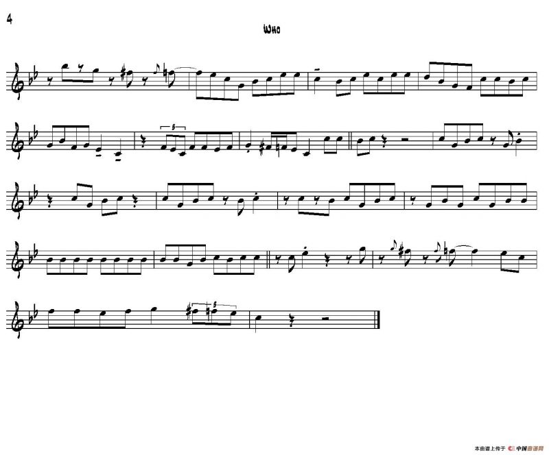 Who（中音萨克斯）
