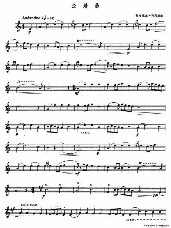 金婚曲（加布里尔·马利亚作曲版）