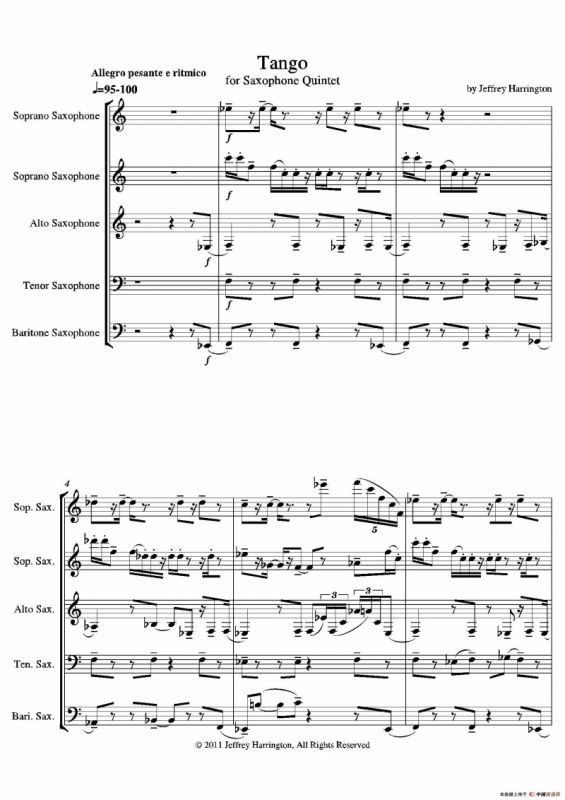 Tango（合奏总谱）