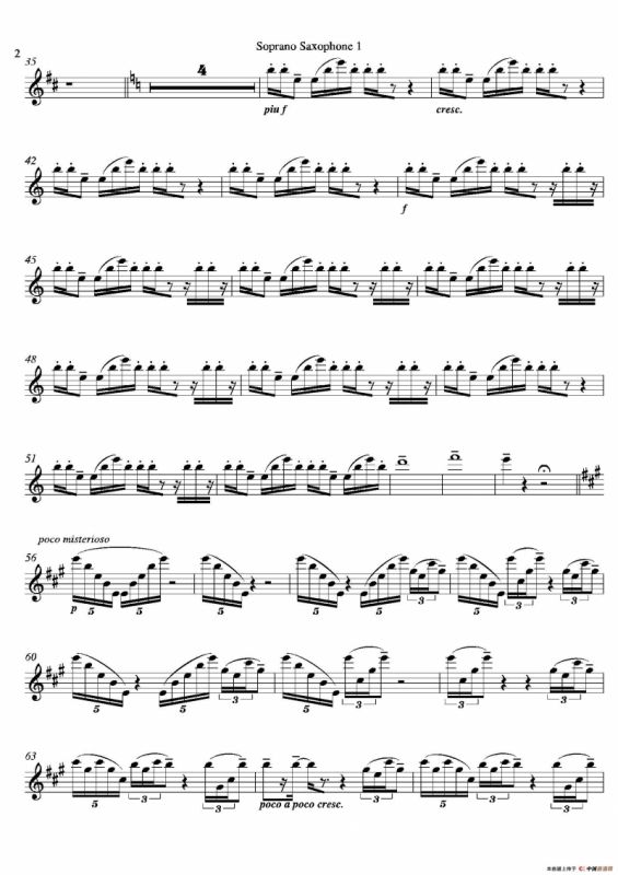 Tango（四重奏高音萨克斯分谱）