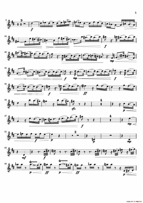 Movement（四重奏高音萨克斯分谱）