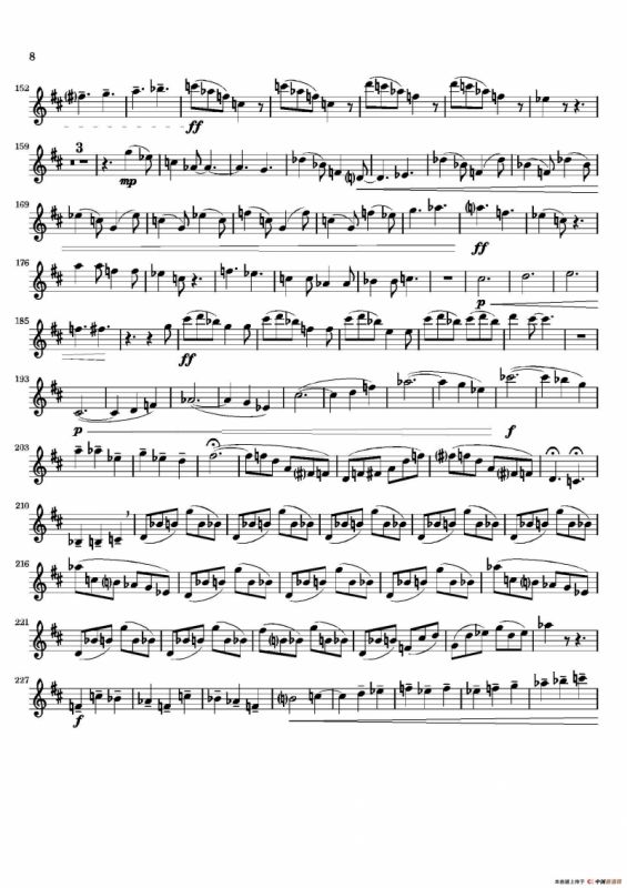 Movement（四重奏高音萨克斯分谱）