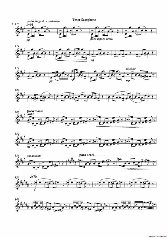 Grigri（四重奏次中音萨克斯分谱）