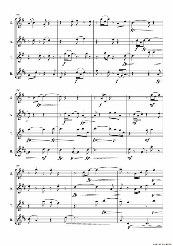 Folk Song（四重奏）