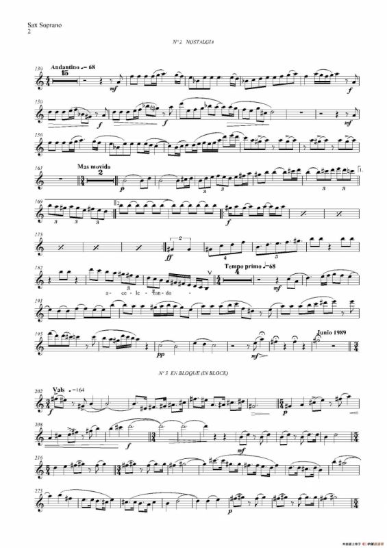 ESTILOS（四重奏高音萨克斯分谱）