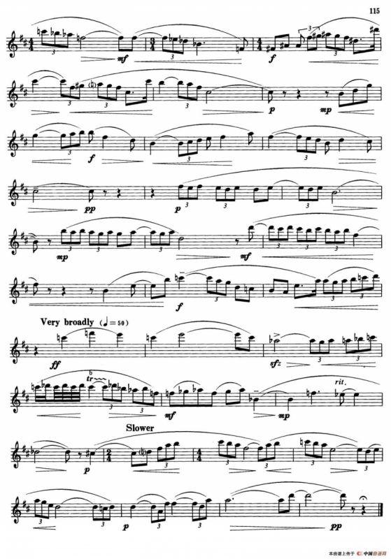 萨克斯管业余考级教程六级乐曲（6首）