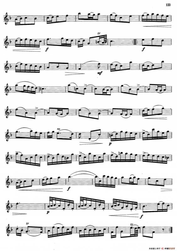 萨克斯管业余考级教程六级乐曲（6首）