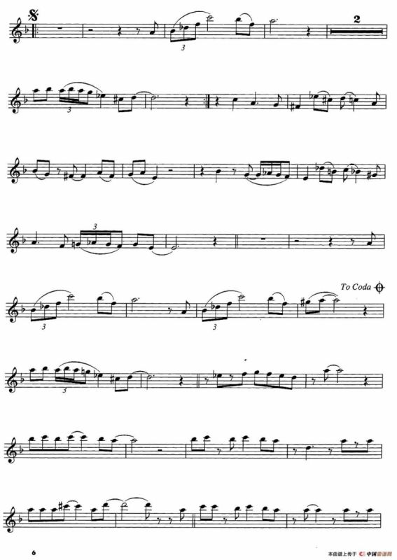 A Night In Tunisia（次中音萨克斯）