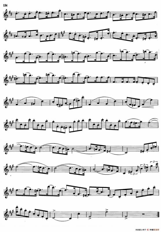 萨克斯管业余考级七级练习曲（8首）