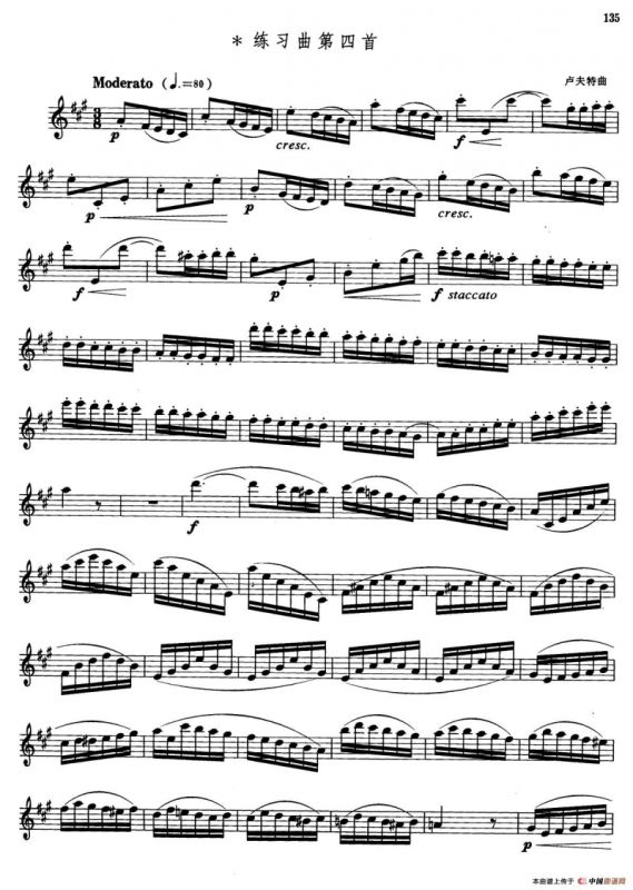 萨克斯管业余考级七级练习曲（8首）