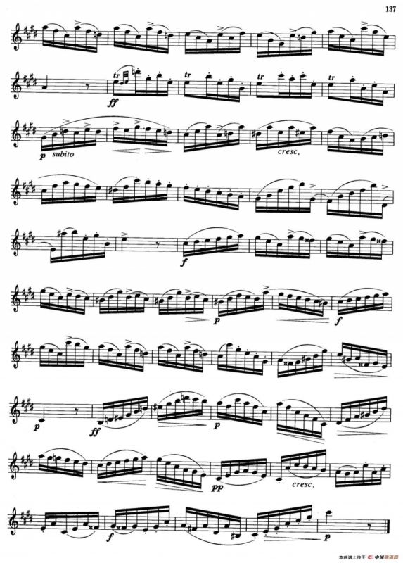 萨克斯管业余考级七级练习曲（8首）