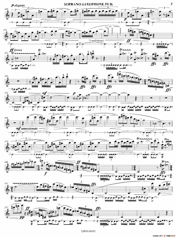 Lustration for The Millennium（高音萨克斯独奏）