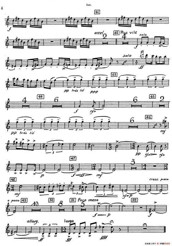 Nonetto（中音萨克斯分谱）