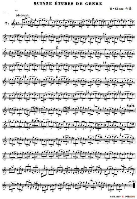 H·Klose练习曲（Quinze etudes de genre—2）