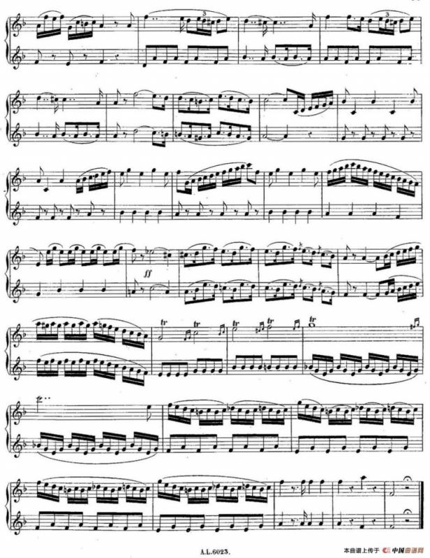 H·Klose练习曲（Quatre Duos Faciles et Concertants Pour 2 Saxophones—No.3）