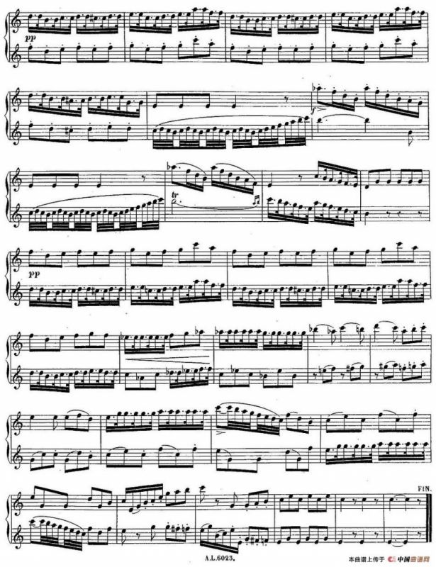 H·Klose练习曲（Quatre Duos Faciles et Concertants Pour 2 Saxophones—No.2）