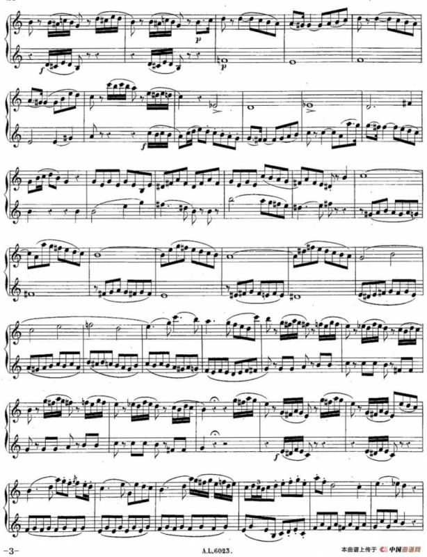 H·Klose练习曲（Quatre Duos Faciles et Concertants Pour 2 Saxophones—No.1）