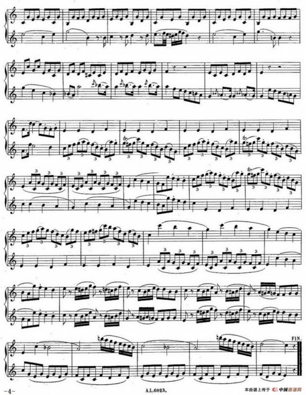 H·Klose练习曲（Quatre Duos Faciles et Concertants Pour 2 Saxophones—No.1）