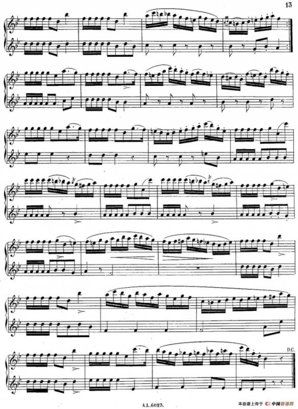 H·Klose二重奏练习曲（No.6）