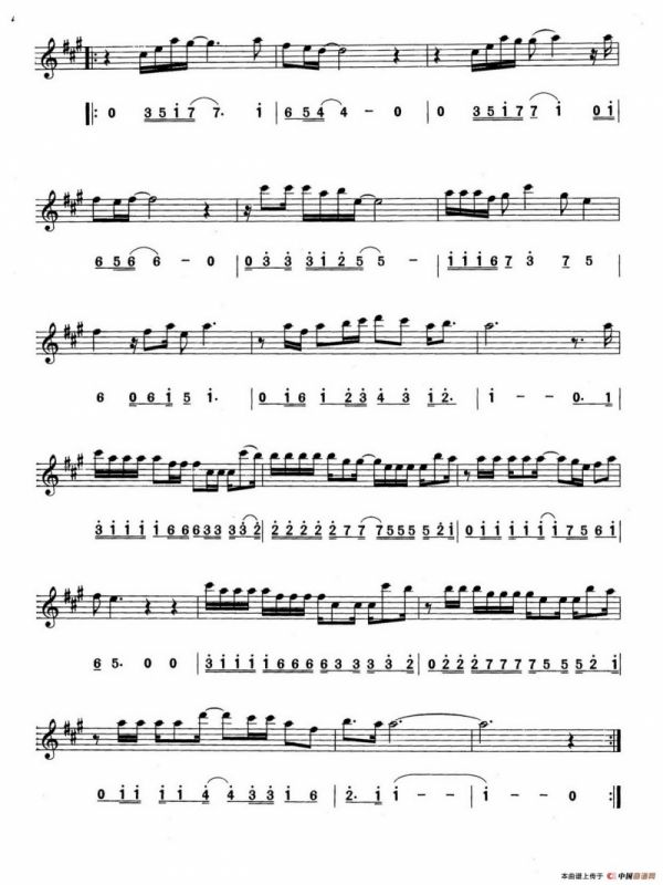 爱如潮水（线简谱对照版）