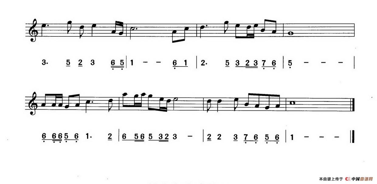 真的好想你（线简谱对照版）