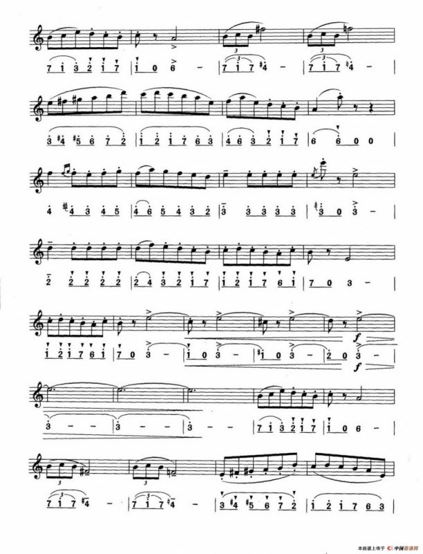 西班牙舞曲（线简谱对照版）