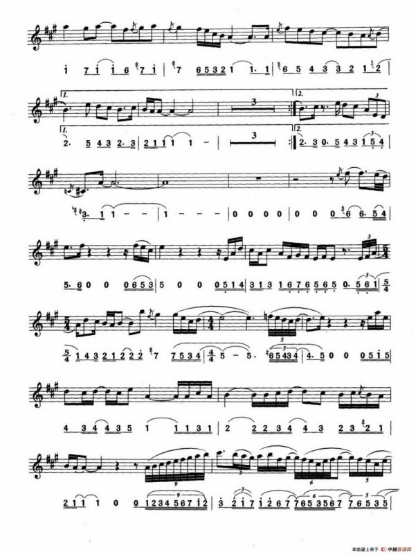 回家（线简谱对照版）