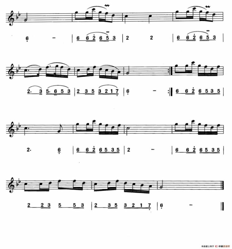 花儿与少年（线简谱对照版）