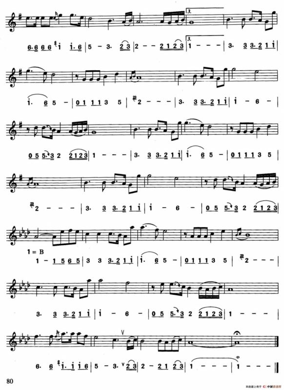 三百六十五里路（线简谱对照版）