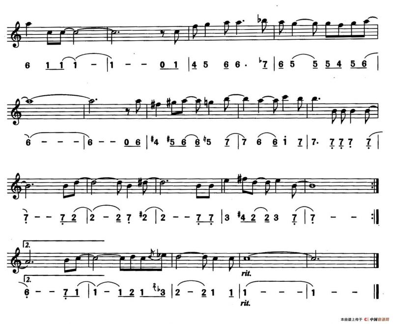 化装舞会（线简谱对照版）