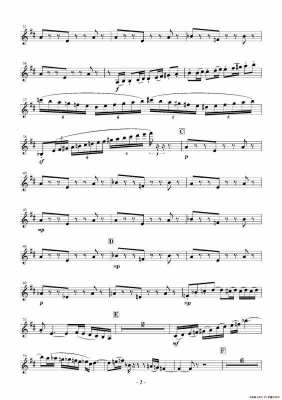 Landschaft mit Feldwege（木管五重奏、分谱）