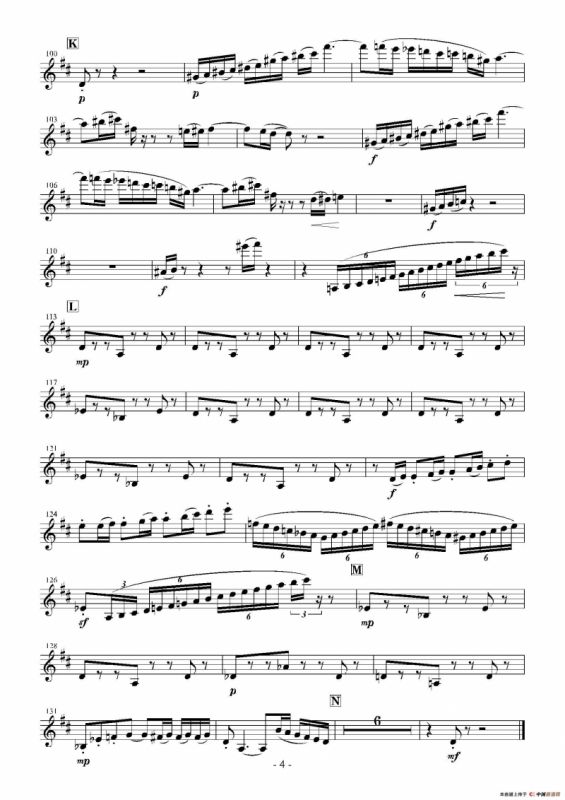 Landschaft mit Feldwege（木管五重奏、分谱）