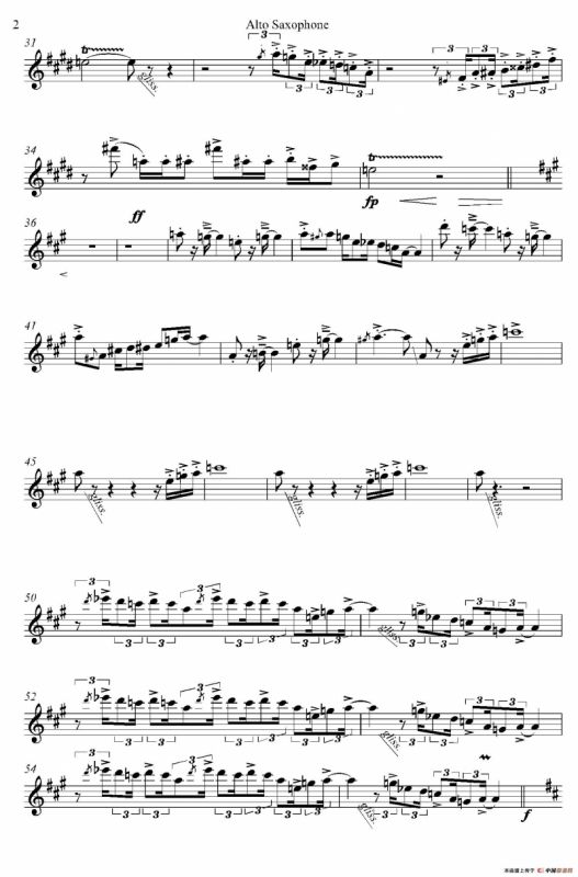 HUMORESKE（中音萨克斯独奏）