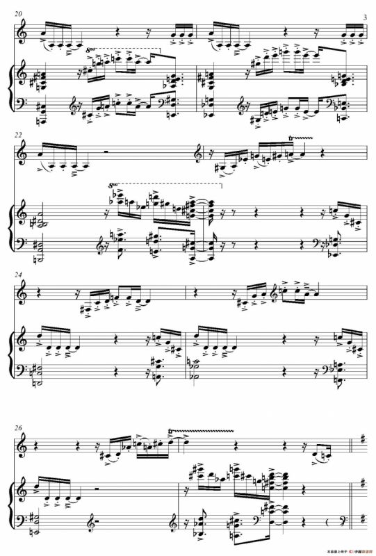 HUMORESKE（中音萨克斯+钢琴伴奏）