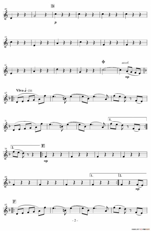 In the Green and Red Season（上低中音萨克斯分谱）