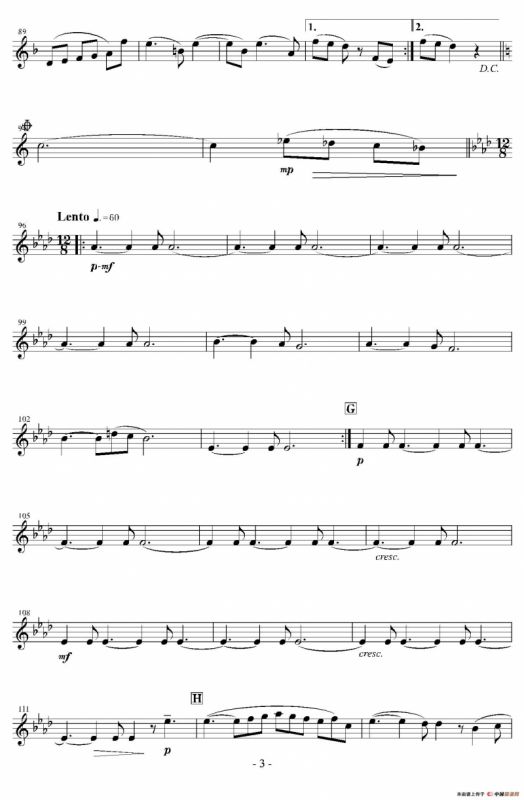 In the Green and Red Season（上低中音萨克斯分谱）