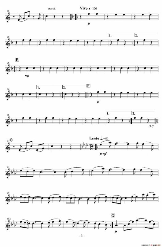 In the Green and Red Season（第一中音萨克斯分谱）