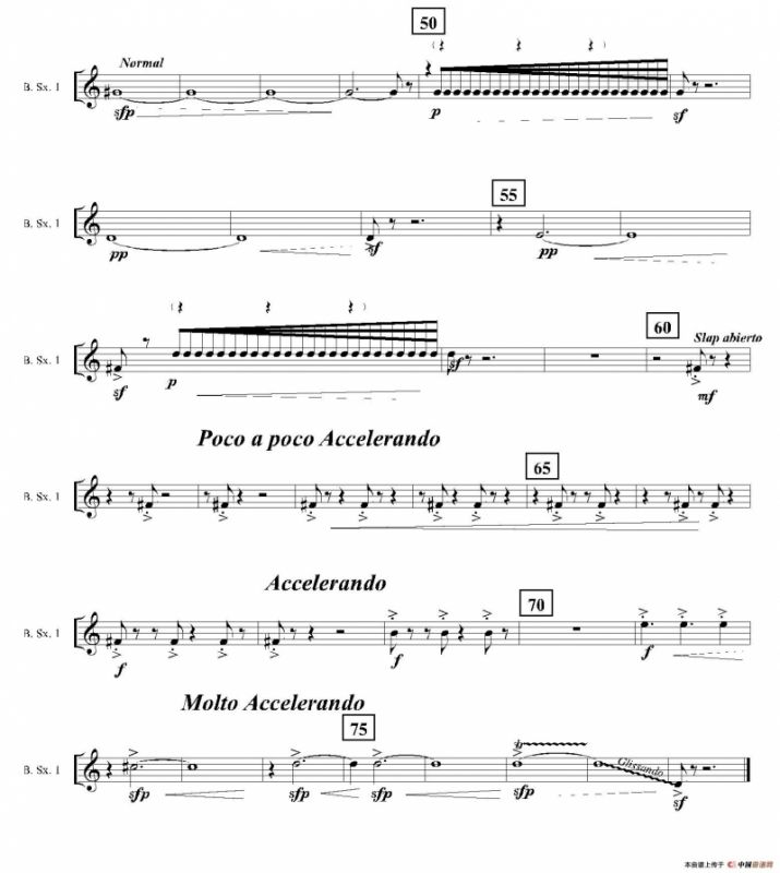 Ingravity（第四乐章）（第一上低音萨克斯分谱）